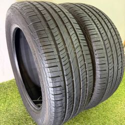 V114  225 55 18 98H  Mastercraft  Stratus AS  2 Used Tires 70% Life 