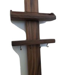 Custom key holder walnut wood