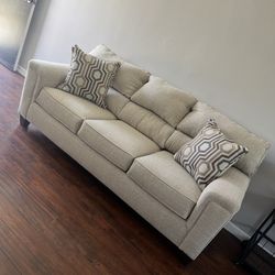 Calvin Almond Beige Cooling Queen Sleeper Sofa