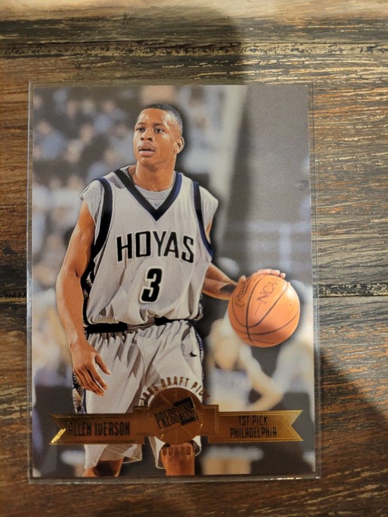 1996 Press Pass Allen Iverson #1 Rookie RC HOF