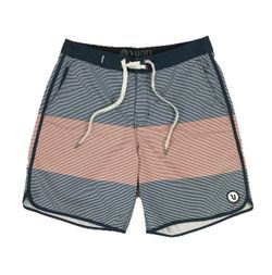 Vuori Cruise Board Shorts Mens 30 Blue Swim Trunks 7" Unlined Surf Beach V314