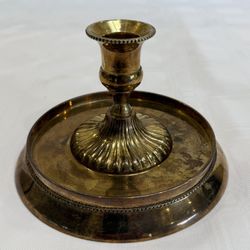 Vintage Antique Brass Candle Holder 5-7/8” 