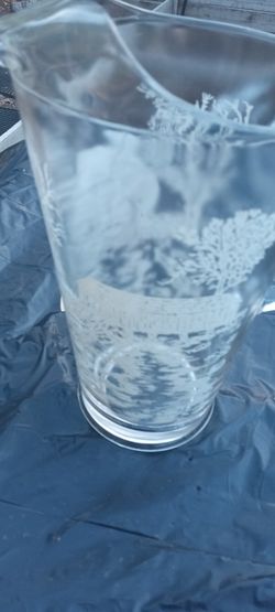 Glass Maple Pitcher