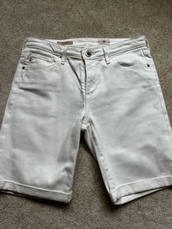 AG white demin shorts The Brooke