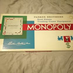 1961 Monopoly Board Game