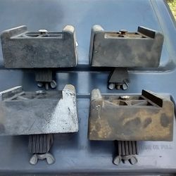 Saw Horse Brackets (4), Plastic, With Bolts And Wingnuts.
