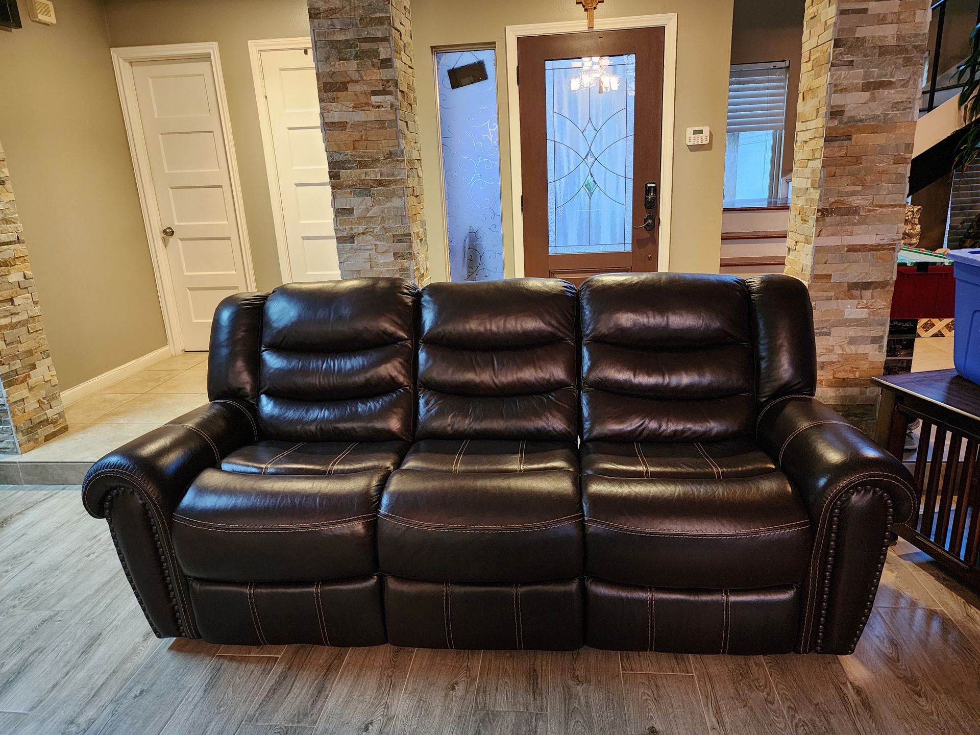 Leather sofa