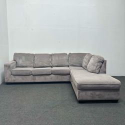 Ashley 2PC Sectional Couch - Grey L-Shape Sofa | Retail $1400, Yours $450