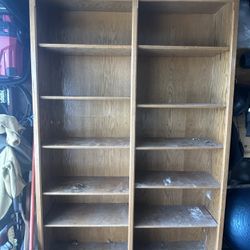 Free Wood Storage Cabinet Bookcase 