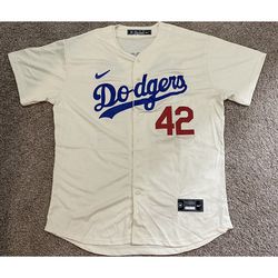 Los Angeles Dodgers Jackie Robinson Cream Jersey Adult Size Extra Large  Brand New for Sale in Dallas, TX - OfferUp