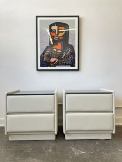 Postmodern Pair Of Nightstands 