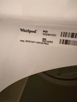 Whirlpool dryer