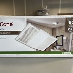 Broan-NuTone 80 CFM Ceiling Bathroom Exhaust Fan with Light and 1300-Watt Heater
