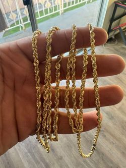 10k Rope Chain 24 Inches