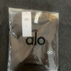 brown alo crewneck “espresso” 