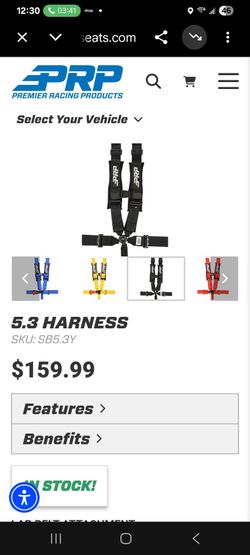 PRP 5.3 Harness for Can-Am, Razor atv