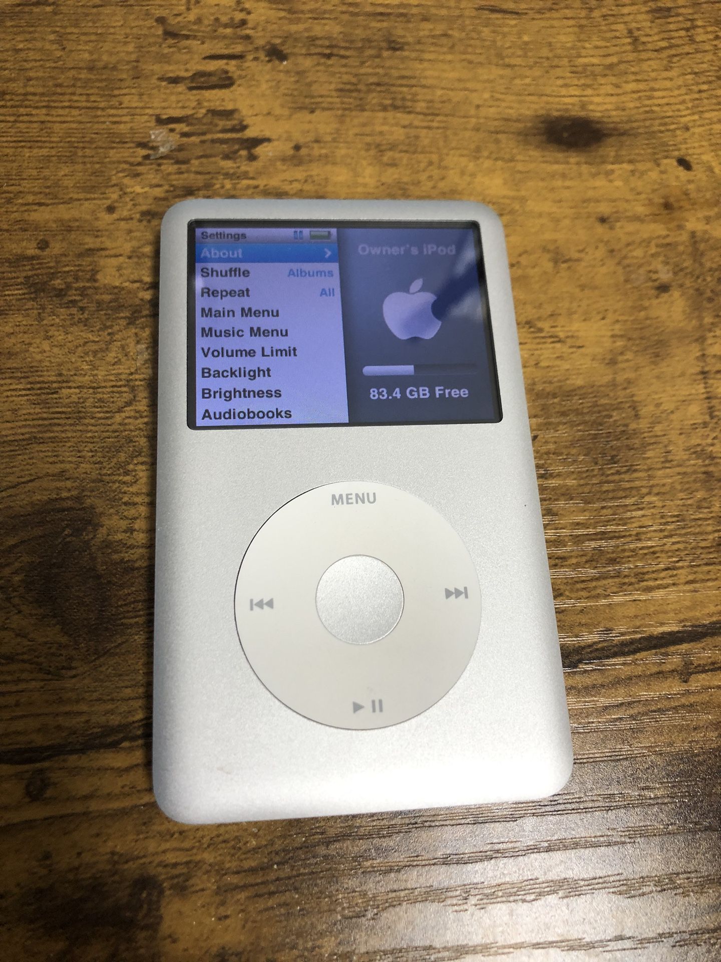 iPod Classic 7th gen 160gb Silver #1234 Excellent