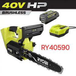 RYOBI
40V HP Brushless 12 in. Top Handle Battery Chainsaw with 4.0 Battery and Charger