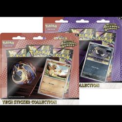 4x Ascended Heroes Tech Sticker Collection Charmander/Gastly Pokemon TCG