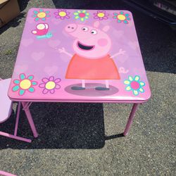 Peppa Pig Table And Chair