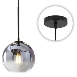 Lighting Modern Black Globe Pendant Light