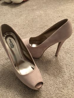 Nude pink heels
