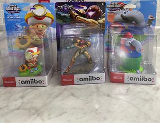 Amiibo Nintendo  (Elephant Mario,Metroid,Toad)