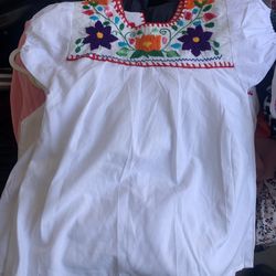 Girls Mexican Embroidered Shirts