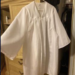 Graduation Gown - white - high school