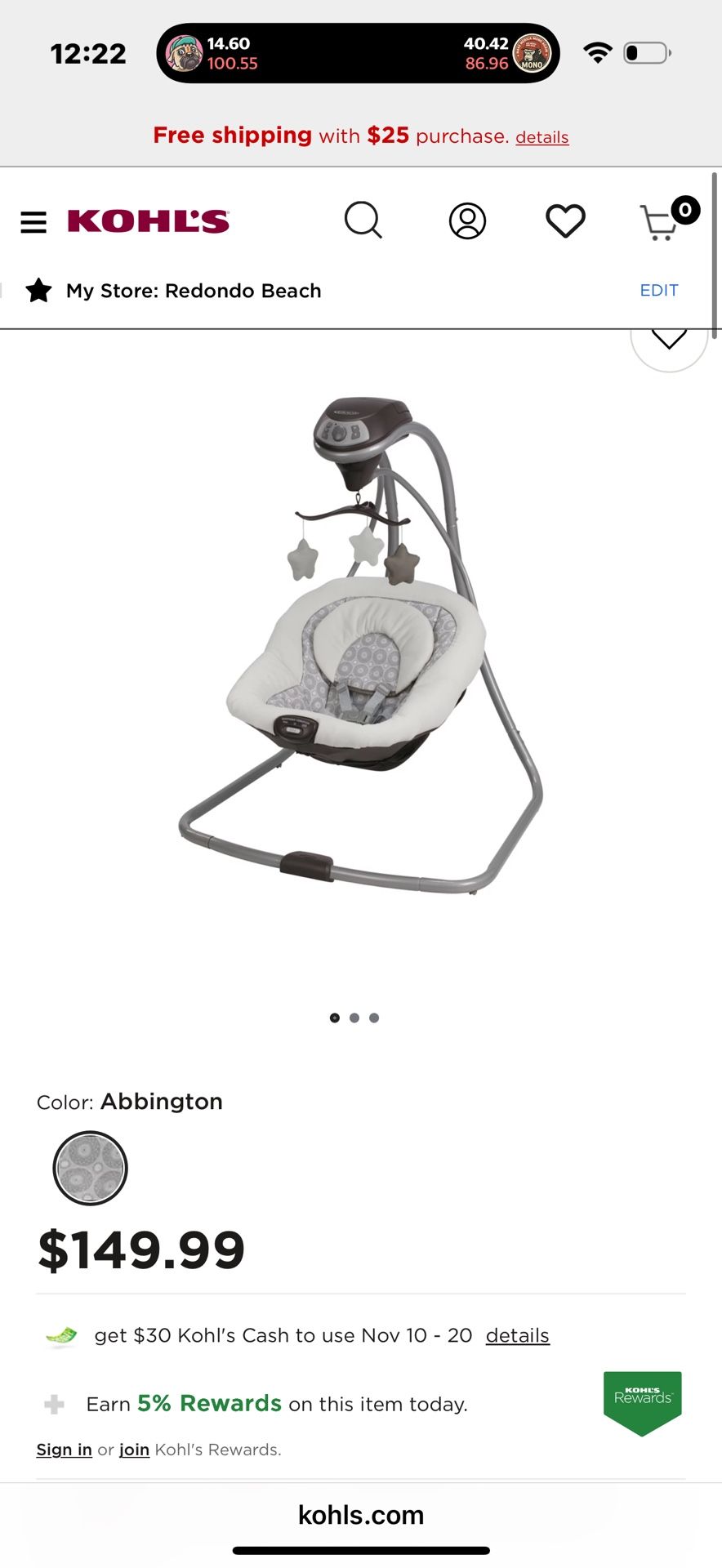 Graco Simple Swing Set