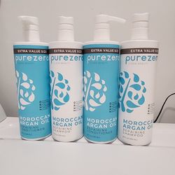 $18 for all. Purezero Shampoo and Conditioner. 20 oz. HABLO ESPAÑOL.