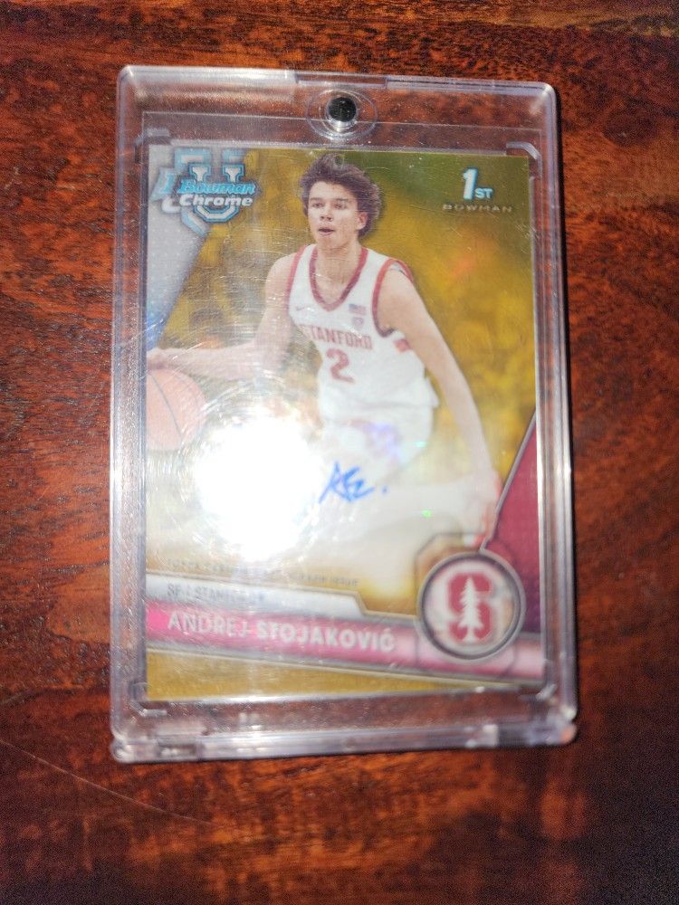 Andrej Stojakovic Bowman U Chrome Gold /50
