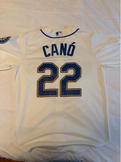 Authentic Cream Mariners Cano Jersey Size: M