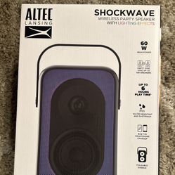 New Altec Lansing Shockwave Wireless Party Speaker