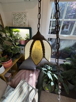 Vintage Tulip Shade Pendant Light