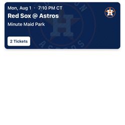 Astros Tickets For 8/01/2022