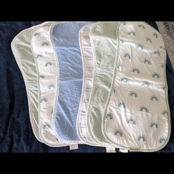 6 baby diapers for burping.
