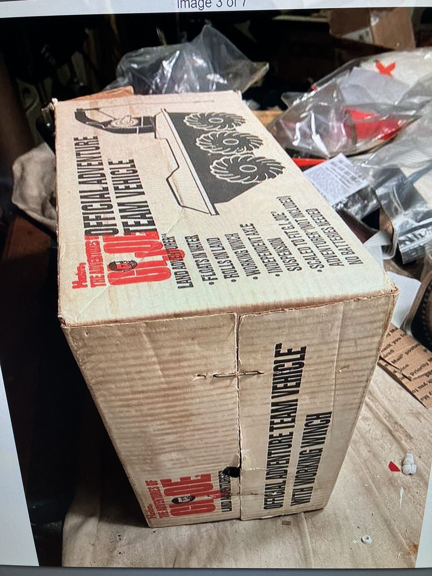 VINTAGE GI JOE ADVENTURE TEAM VEHICLE And ATV BOX