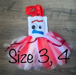 Forky costume party tutu
