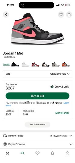 Selling men’s 10 1/2 Jordan’s