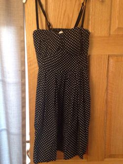 Very cute black polka dot sundress