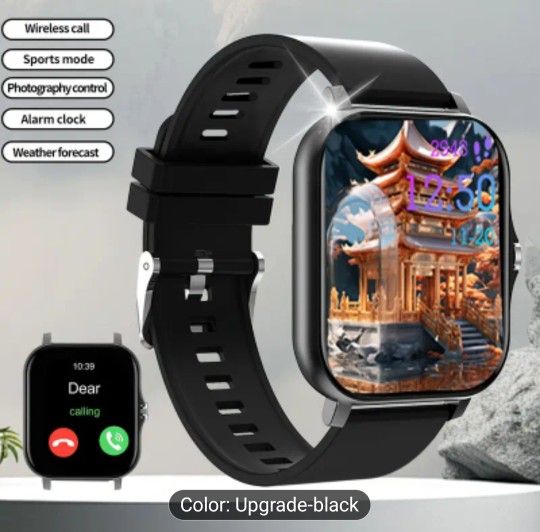 Smartwatch, HD Full Touch Display, Wireless Calls, Message Reminders. Multiple Sports Modes, Sedentary Reminders