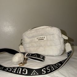 Guess Furry White Cross Bag