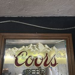 Coors Vintage Beer Mirror 