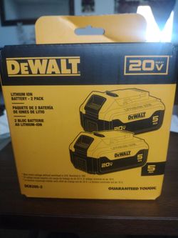2dewalt 5 AH new