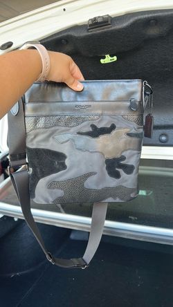 Coach Camo Leather Crossbody Bag