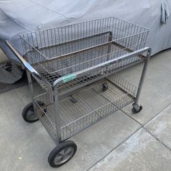 Metal Cart With Removable Baskets 