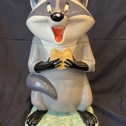 Vintage Disney Pocahontas MEEKO the Raccoon Cookie Jar Treasure Craft