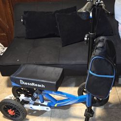  Knee Scooter All Terrain Foldable Knee Scooter Walker,