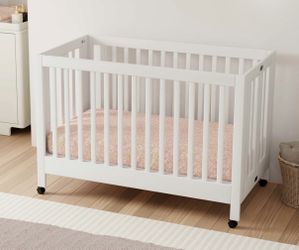 BABYLETTO MAKI FOLDING CRIB + TODDLER CONVERSION KIT | WHITE